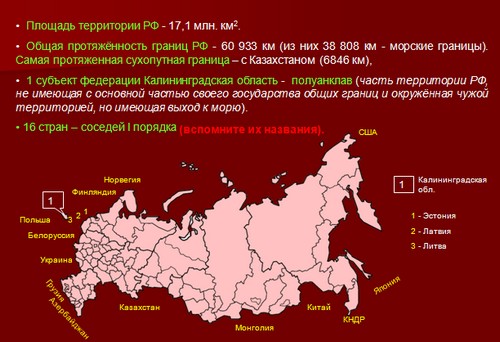 презентация по географии,  государственное устройство России