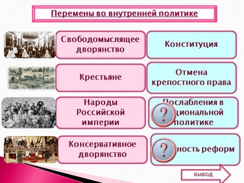 презентация по истории России, внутренняя политика Александра I,1815-1825