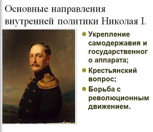 презентация по истории России, внутренняя политика Николая 1